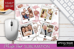 Floral Photo Mouse Pad PNG - Peony Flower Picture Frame Pad Product Image 1