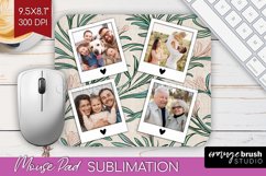 Flowers Photo Mouse Pad PNG - Vintage Floral Picture Frame Product Image 1