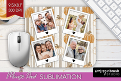 Pumpkun Photo Mouse Pad PNG - Fall Picture Frame Mouse Pad Product Image 1