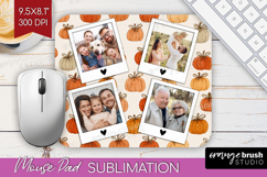 Pumpkun Photo Mouse Pad PNG - Fall Picture Frame Mouse Pad Product Image 1