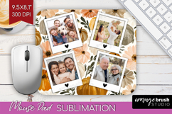 Pumpkun Photo Mouse Pad PNG - Fall Picture Frame Mouse Pad Product Image 1