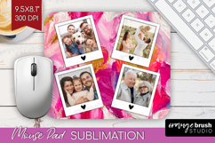 Heart Pattern Photo Mouse Pad PNG - Valentines Day Picture Product Image 1