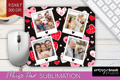 Heart Pattern Photo Mouse Pad PNG - Valentines Day Picture Product Image 1