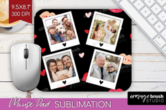 Heart Pattern Photo Mouse Pad PNG - Valentines Day Picture Product Image 1