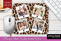 Leopard Print Photo Mouse Pad PNG - Animal Pattern Picture Product Image 1
