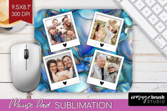 Pearl Photo Mouse Pad PNG - Pearl Texture Picture Frame Pad Product Image 1