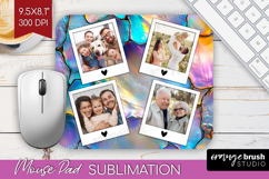 Pearl Photo Mouse Pad PNG - Pearl Texture Picture Frame Pad Product Image 1