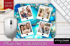 Pearl Photo Mouse Pad PNG - Pearl Texture Picture Frame Pad Product Image 1