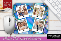 Pearl Photo Mouse Pad PNG - Pearl Texture Picture Frame Pad Product Image 1