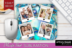 Pearl Photo Mouse Pad PNG - Pearl Texture Picture Frame Pad Product Image 1