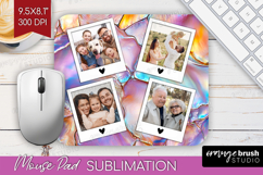 Pearl Photo Mouse Pad PNG - Pearl Texture Picture Frame Pad Product Image 1