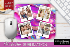 Pearl Photo Mouse Pad PNG - Pearl Texture Picture Frame Pad Product Image 1