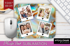 Pearl Photo Mouse Pad PNG - Pearl Texture Picture Frame Pad Product Image 1