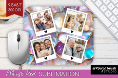 Pearl Photo Mouse Pad PNG - Pearl Texture Picture Frame Pad Product Image 1