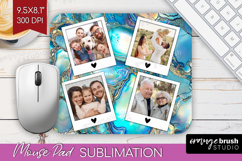 Pearl Photo Mouse Pad PNG - Pearl Texture Picture Frame Pad Product Image 1