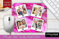Pearl Photo Mouse Pad PNG - Pearl Texture Picture Frame Pad Product Image 1