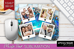 Pearl Photo Mouse Pad PNG - Pearl Texture Picture Frame Pad Product Image 1