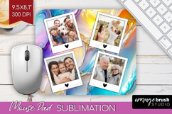 Pearl Photo Mouse Pad PNG - Pearl Texture Picture Frame Pad Product Image 1