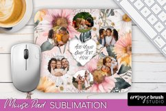 Photo Mouse Pad Sublimation, Floral Mouse Pad Picture Frame Product Image 1
