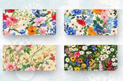English Floral Garden Mug Wrap Sublimation Designs Product Image 2