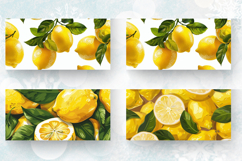 Lemons Mug Wrap Sublimation Designs Product Image 2