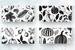 Black &amp; White Autumn Mug Wrap Sublimation Designs Product Image 2