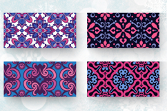 Magenta and Blue Mug Wrap Sublimation Designs Product Image 2