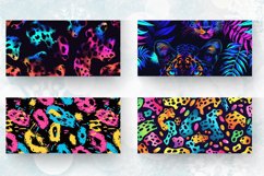 Neon Leopard Print Mug wrap Sublimation Designs Product Image 2