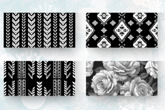 Black &amp; White Knitted Mug Wrap Sublimation Designs Product Image 2