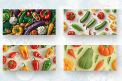 3D Vegetables Mug Wrap Sublimation Designs Product Image 2