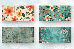 Whimsical Floral Mug Wrap Sublimation Designs Product Image 2