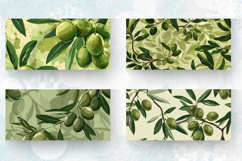 Green Olives Garden Mug Wrap Sublimation Designs Product Image 2