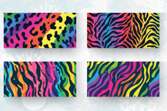 Rainbow Animal Print Mug Wrap Sublimation Designs Product Image 2