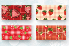 Strawberry plaid Mug Wrap Sublimation Designs Product Image 2