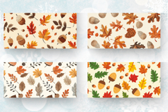 Autumn Leaves &amp; Acorns Mug Wrap Sublimation Designs Product Image 2