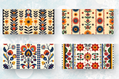 Romanian Folk Art Mug Wrap Sublimation Designs Product Image 2