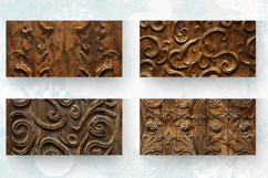 Carved Wood Mug Wrap Sublimation Designs Product Image 2