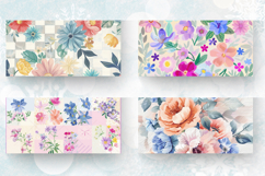 Pastel Bouquet Quilt Mug Wrap Sublimation Designs Product Image 2