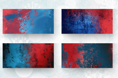 Red &amp; Blue Grunge Mug Wrap Sublimation Designs Product Image 2