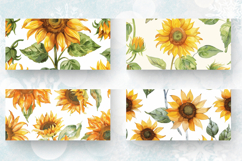 Watercolor Sunflower Mug Wrap Sublimation Designs Product Image 2