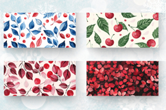 Cherry Leaves Mug Wrap Sublimation Designs Product Image 2