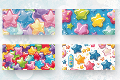 Candy Stars Mug Wrap Sublimation Designs Product Image 2