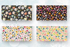 Cute Tiny Ditsy Flowers Mug Wrap Sublimation Designs Product Image 2