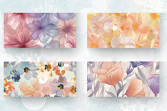 Soft Pastel Flowers Mug Wrap Sublimation Designs Product Image 2