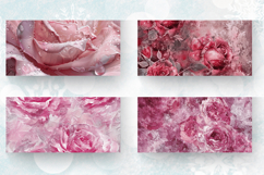 Frosted Rose Mug Wrap Sublimation Designs Product Image 2