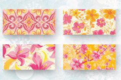 Pink and Yellow Floral Mug wrap Sublimation Designs Product Image 2