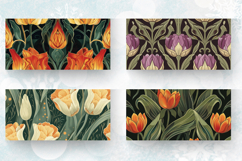 Milos Deco Tulips Mug Wrap Sublimation Designs Product Image 2