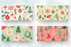 Red and Green Pastel Christmas Mug Wrap Sublimation Designs Product Image 2
