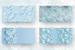 Bridal Baby Blue Laces Mug Wrap Sublimation Designs Product Image 2