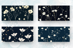 Sparse Flowers Mug Wrap Sublimation Designs Product Image 2